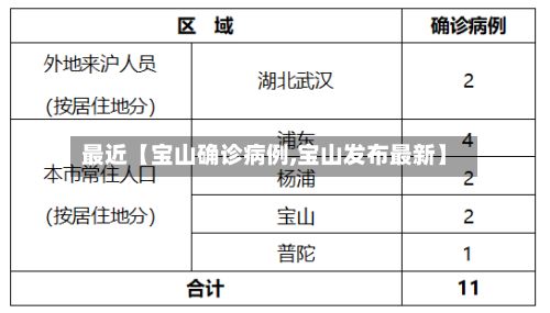 最近【宝山确诊病例,宝山发布最新】-第1张图片