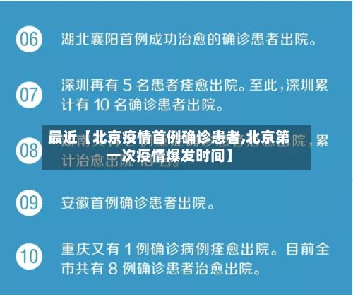 最近【北京疫情首例确诊患者,北京第一次疫情爆发时间】-第2张图片