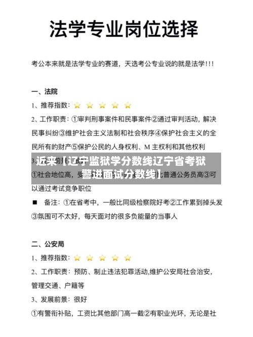 近来【辽宁监狱学分数线辽宁省考狱警进面试分数线】-第2张图片