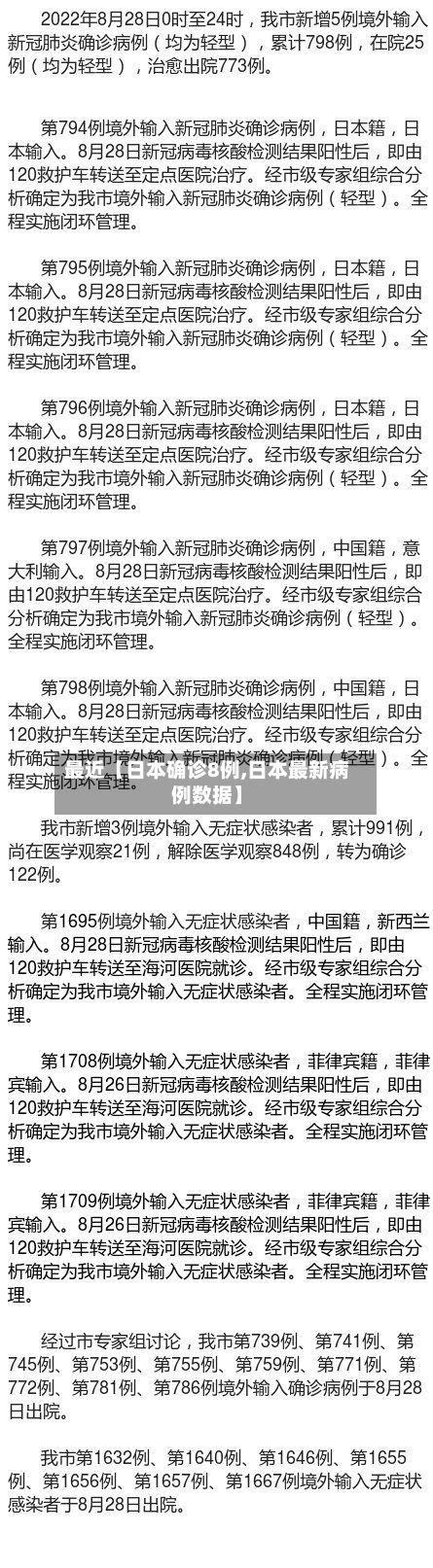 最近【日本确诊8例,日本最新病例数据】-第2张图片