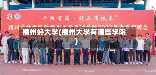 福州好大学(福州大学有哪些学院)-第3张图片