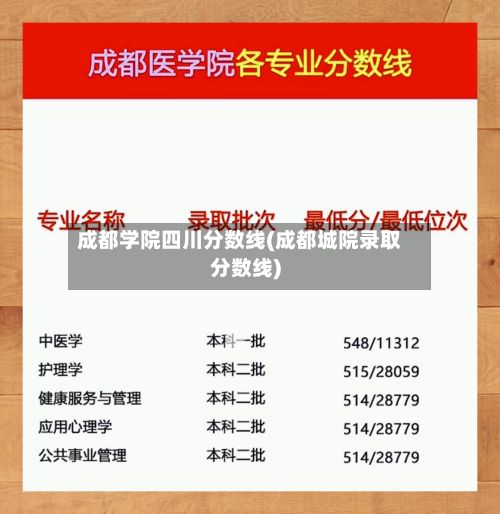 成都学院四川分数线(成都城院录取分数线)-第3张图片