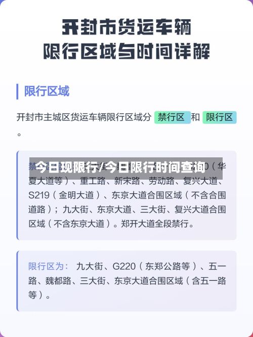 今日现限行/今日限行时间查询-第3张图片