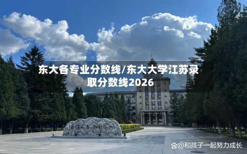 东大各专业分数线/东大大学江苏录取分数线2026