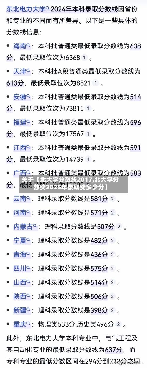 关于【北大学分数线2017,北大学分数线2025年录取线多少分】-第3张图片
