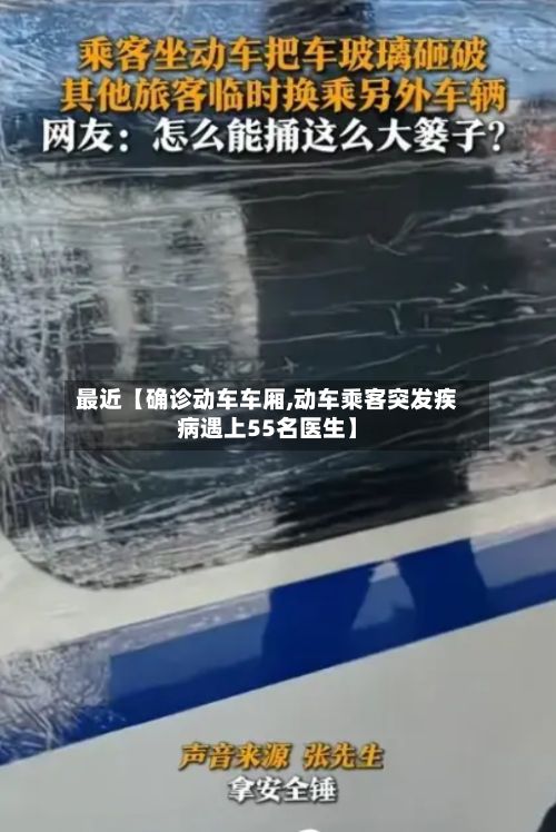 最近【确诊动车车厢,动车乘客突发疾病遇上55名医生】-第2张图片