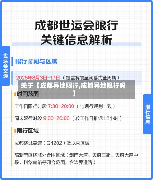 关于【成都异地限行,成都异地限行吗】