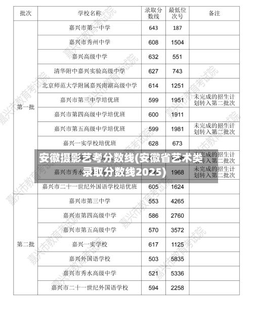 安徽摄影艺考分数线(安徽省艺术类录取分数线2025)-第2张图片