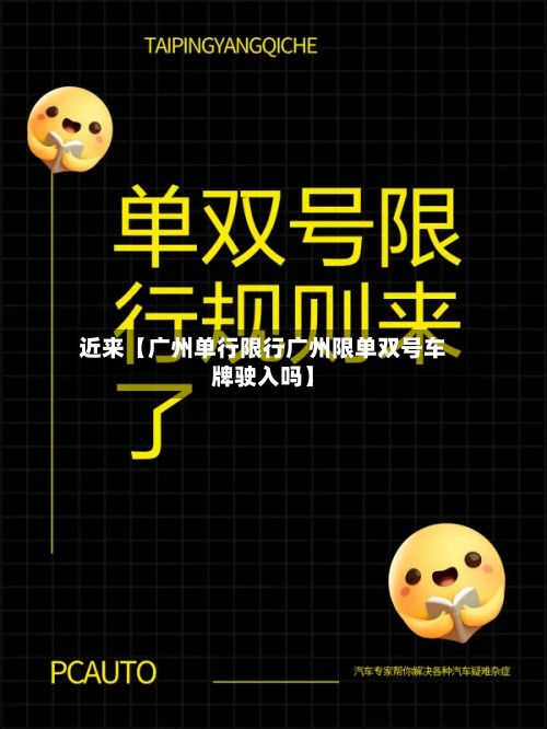 近来【广州单行限行广州限单双号车牌驶入吗】-第3张图片
