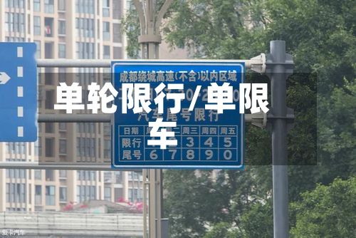 单轮限行/单限车-第2张图片