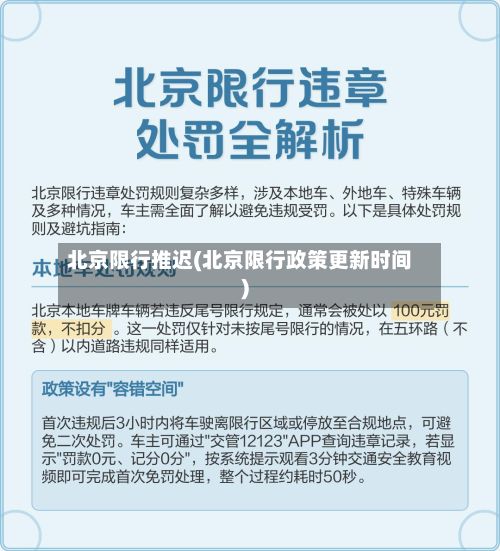 北京限行推迟(北京限行政策更新时间)-第3张图片