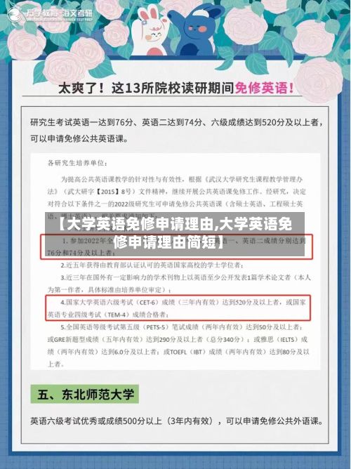 【大学英语免修申请理由,大学英语免修申请理由简短】-第3张图片