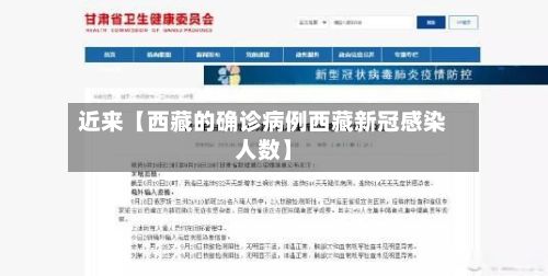 近来【西藏的确诊病例西藏新冠感染人数】-第2张图片