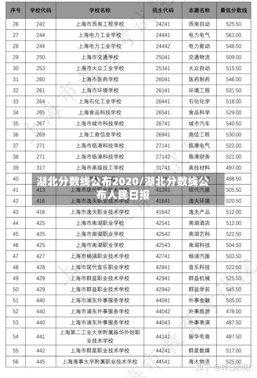 湖北分数线公布2020/湖北分数线公布人民日报-第3张图片