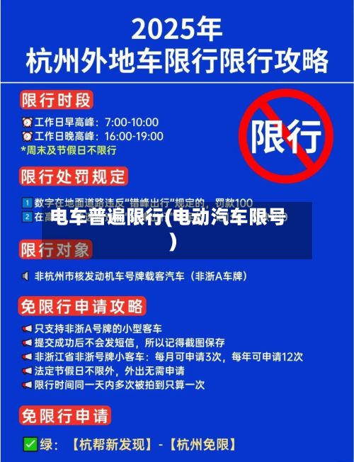 电车普遍限行(电动汽车限号)