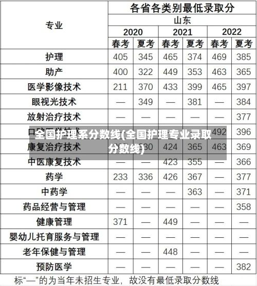 全国护理系分数线(全国护理专业录取分数线)-第2张图片
