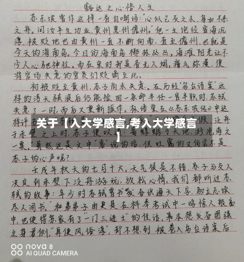关于【入大学感言,考入大学感言】-第2张图片