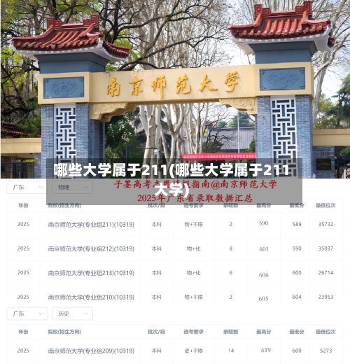 哪些大学属于211(哪些大学属于211大学)