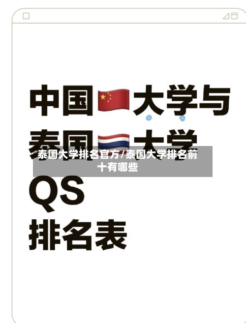 泰国大学排名官方/泰国大学排名前十有哪些