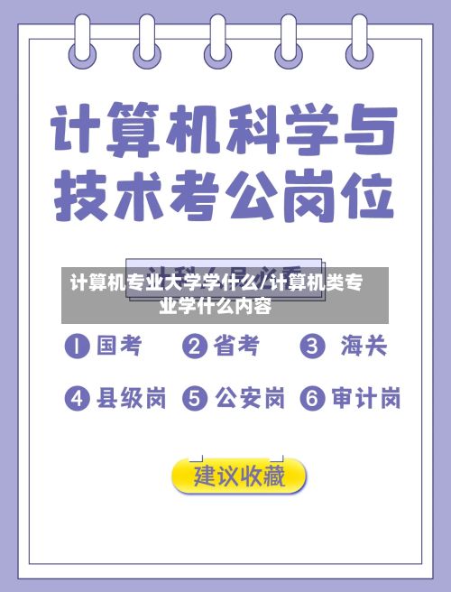 计算机专业大学学什么/计算机类专业学什么内容-第3张图片