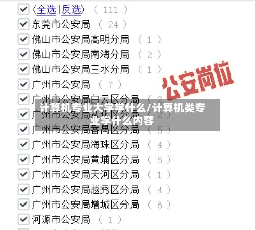 计算机专业大学学什么/计算机类专业学什么内容-第2张图片