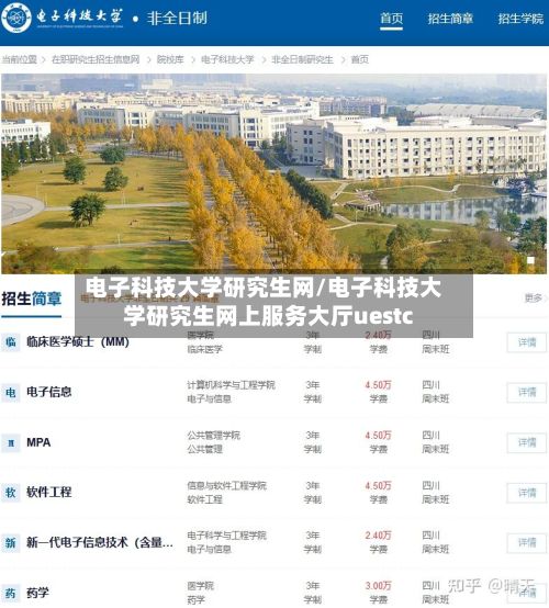 电子科技大学研究生网/电子科技大学研究生网上服务大厅uestc