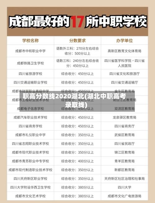 职高分数线2020湖北(湖北中职高考录取线)-第2张图片
