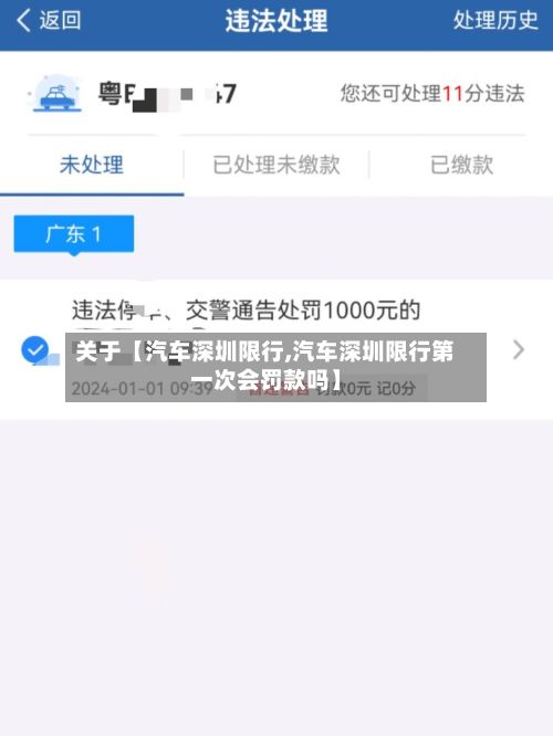 关于【汽车深圳限行,汽车深圳限行第一次会罚款吗】-第2张图片