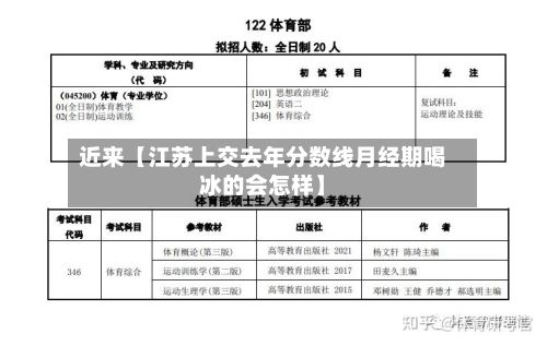 近来【江苏上交去年分数线月经期喝冰的会怎样】-第2张图片