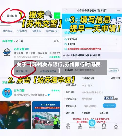 关于【苏州发布限行,苏州限行时间表】
