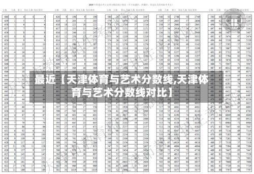 最近【天津体育与艺术分数线,天津体育与艺术分数线对比】-第3张图片