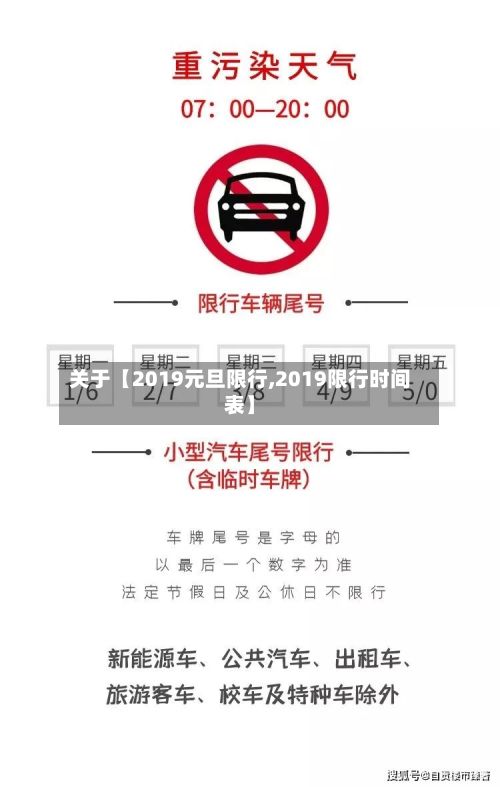 关于【2019元旦限行,2019限行时间表】