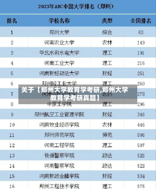 关于【郑州大学教育学考研,郑州大学教育学考研真题】-第2张图片