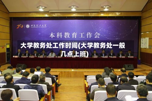 大学教务处工作时间(大学教务处一般几点上班)-第2张图片