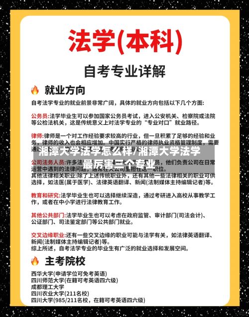 湘潭大学法学怎么样/湘潭大学法学最厉害三个专业-第2张图片