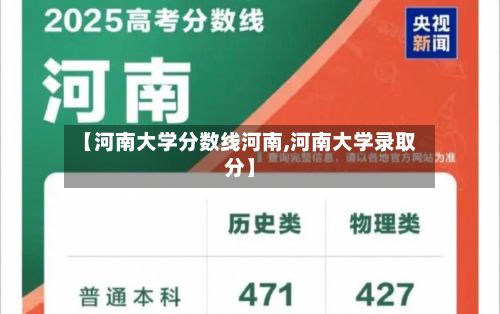 【河南大学分数线河南,河南大学录取分】