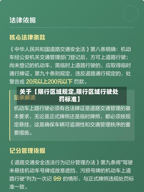 关于【限行区域规定,限行区域行驶处罚标准】-第3张图片