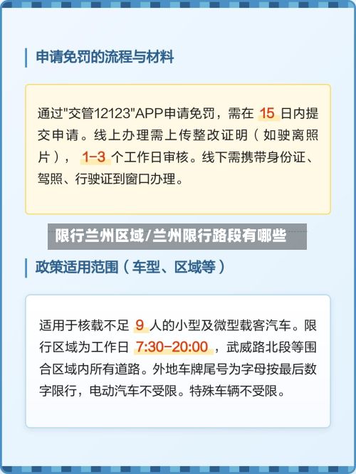 限行兰州区域/兰州限行路段有哪些-第2张图片