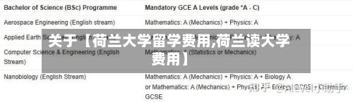 关于【荷兰大学留学费用,荷兰读大学费用】-第2张图片