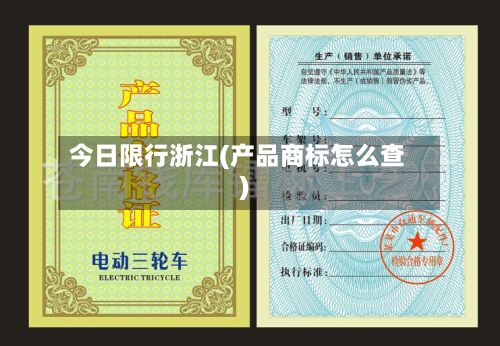 今日限行浙江(产品商标怎么查)