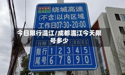 今日限行温江/成都温江今天限号多少-第2张图片