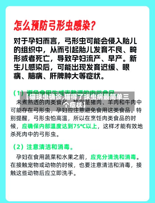 【猫球虫确诊,猫得了球虫病最简单三个症状】-第3张图片