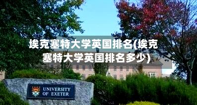 埃克塞特大学英国排名(埃克塞特大学英国排名多少)-第2张图片