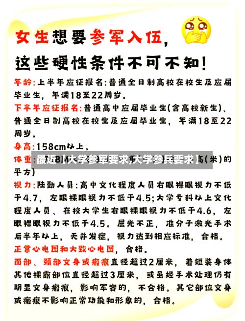 最近【大学参军要求,大学参兵要求】-第2张图片