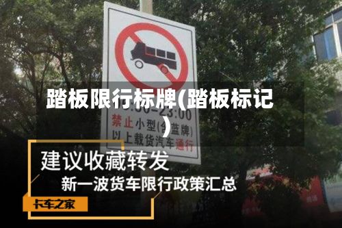 踏板限行标牌(踏板标记)-第2张图片