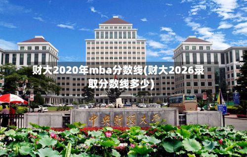 财大2020年mba分数线(财大2026录取分数线多少)
