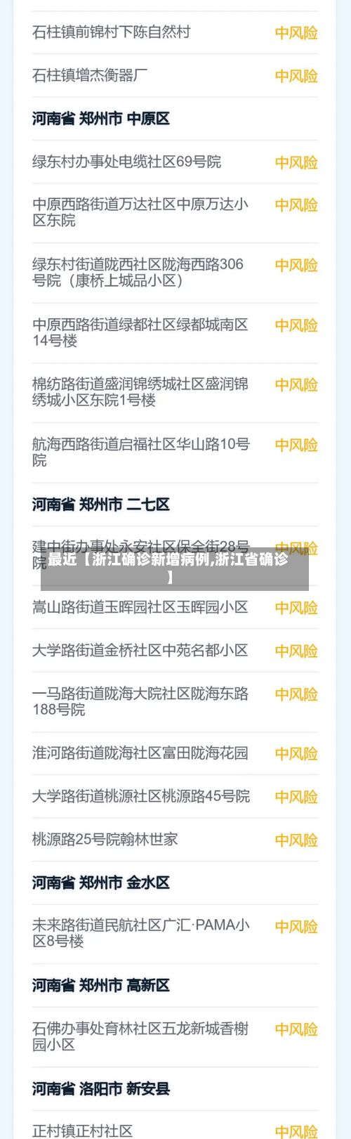最近【浙江确诊新增病例,浙江省确诊】