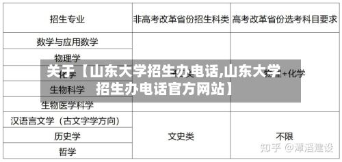 关于【山东大学招生办电话,山东大学招生办电话官方网站】-第2张图片