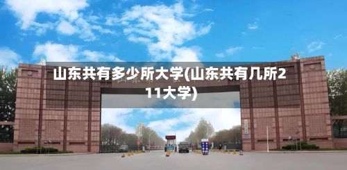 山东共有多少所大学(山东共有几所211大学)