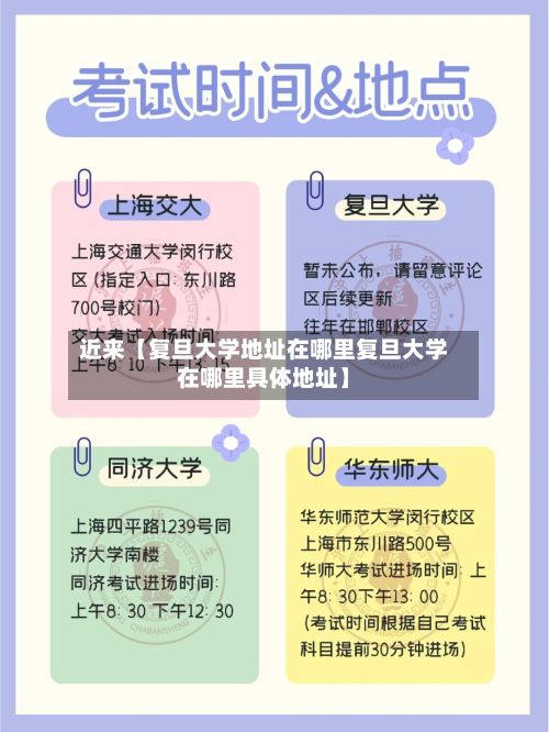 近来【复旦大学地址在哪里复旦大学在哪里具体地址】